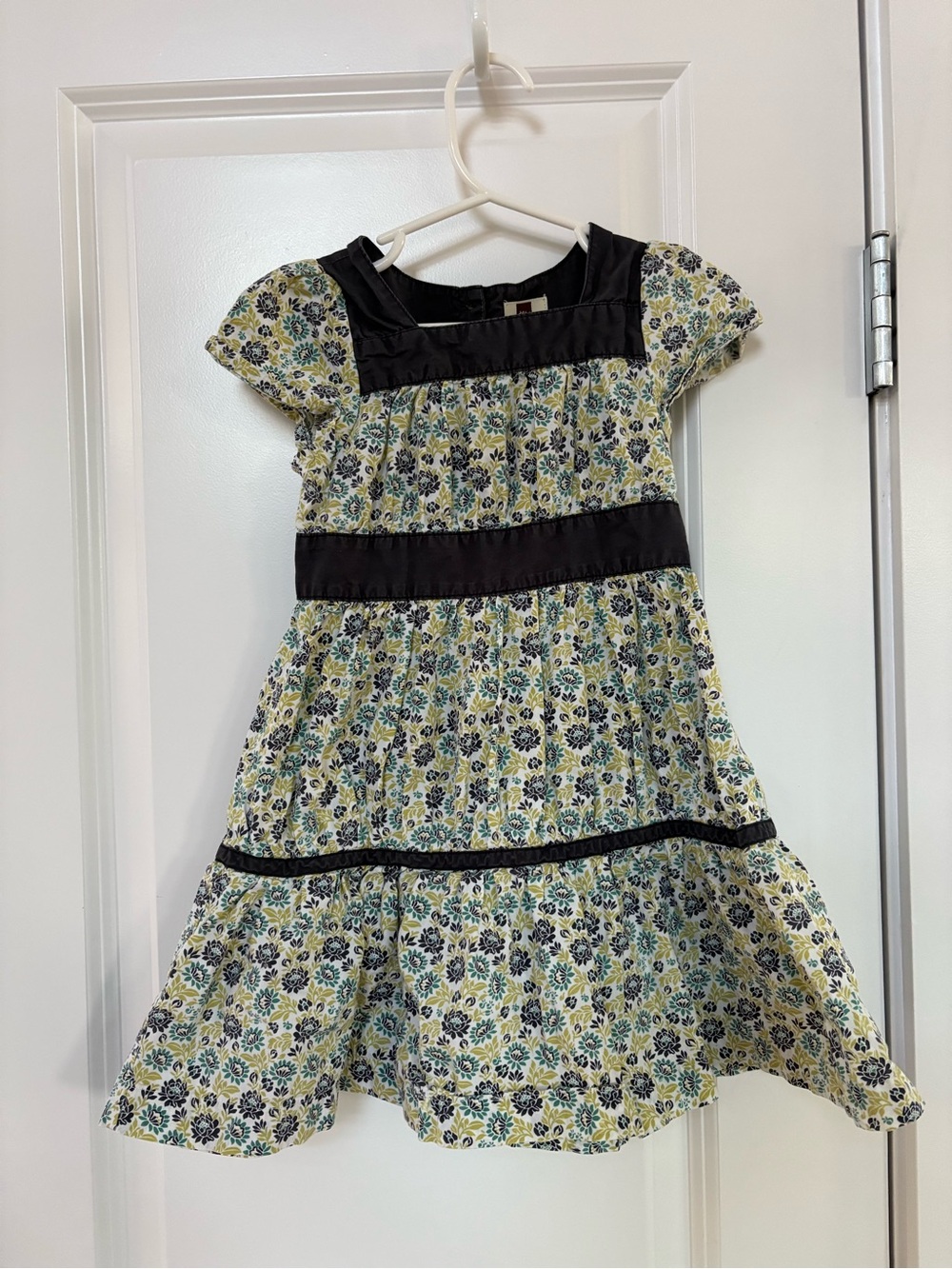 Tea Collection Floral Dress with Navy Cottagecore Prairie Hungarian Floral 24mo